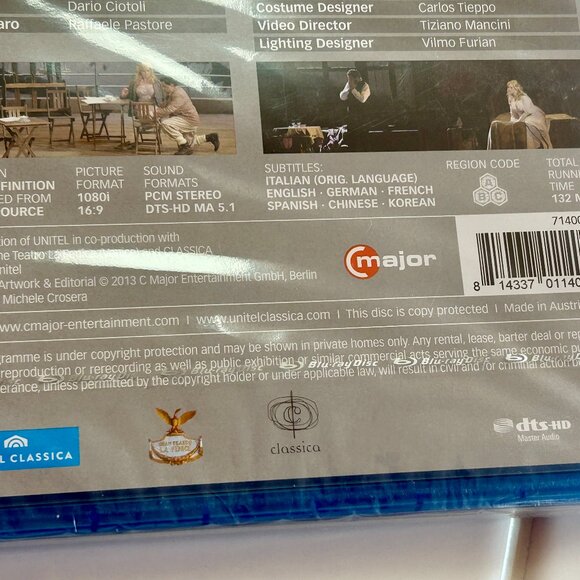 Blu-Ray Sealed La Sonnanambula Bellini Opera New In Packaging - Picture 5 of 9